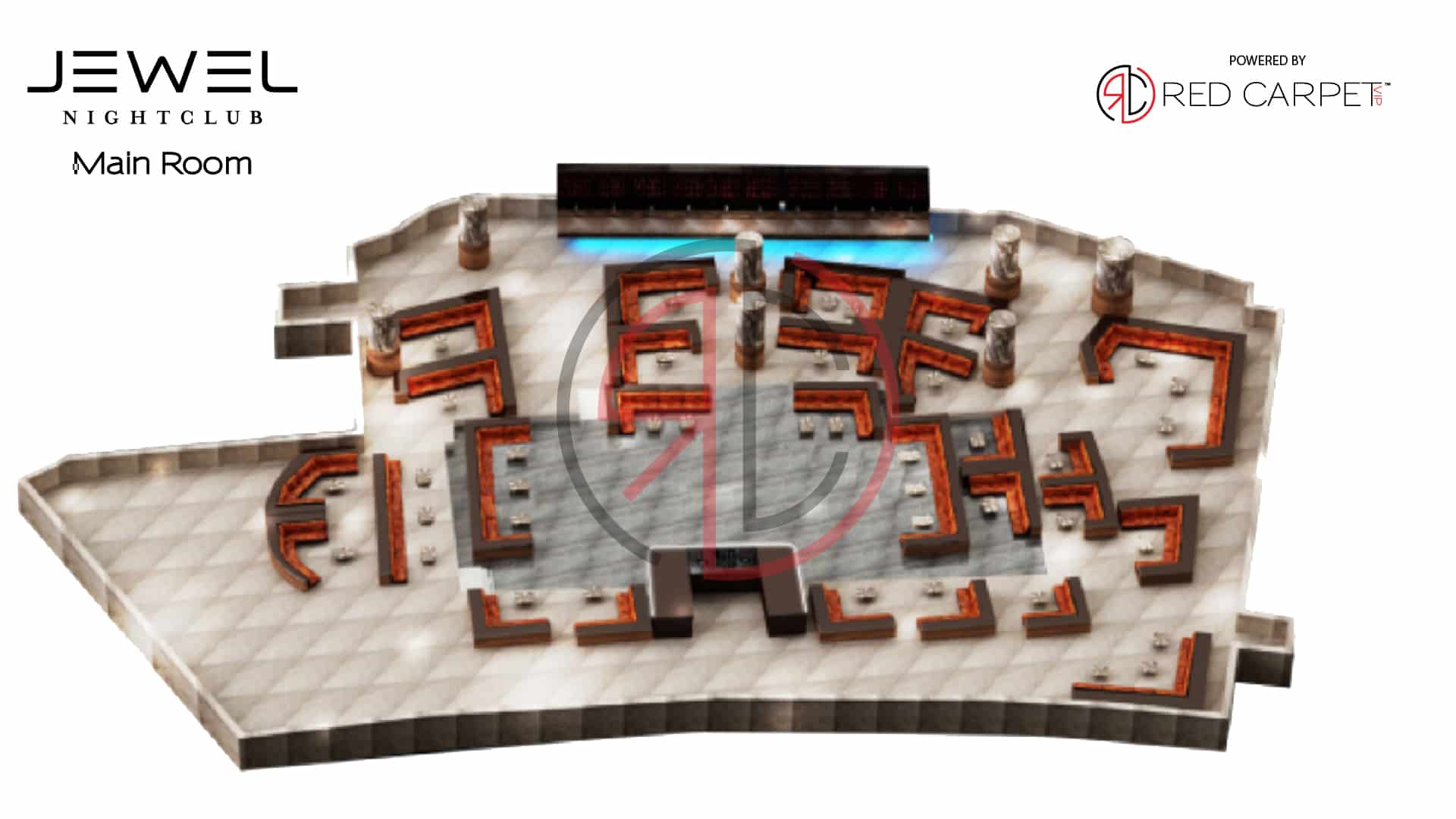 jewel nightclub vegas main room venue map