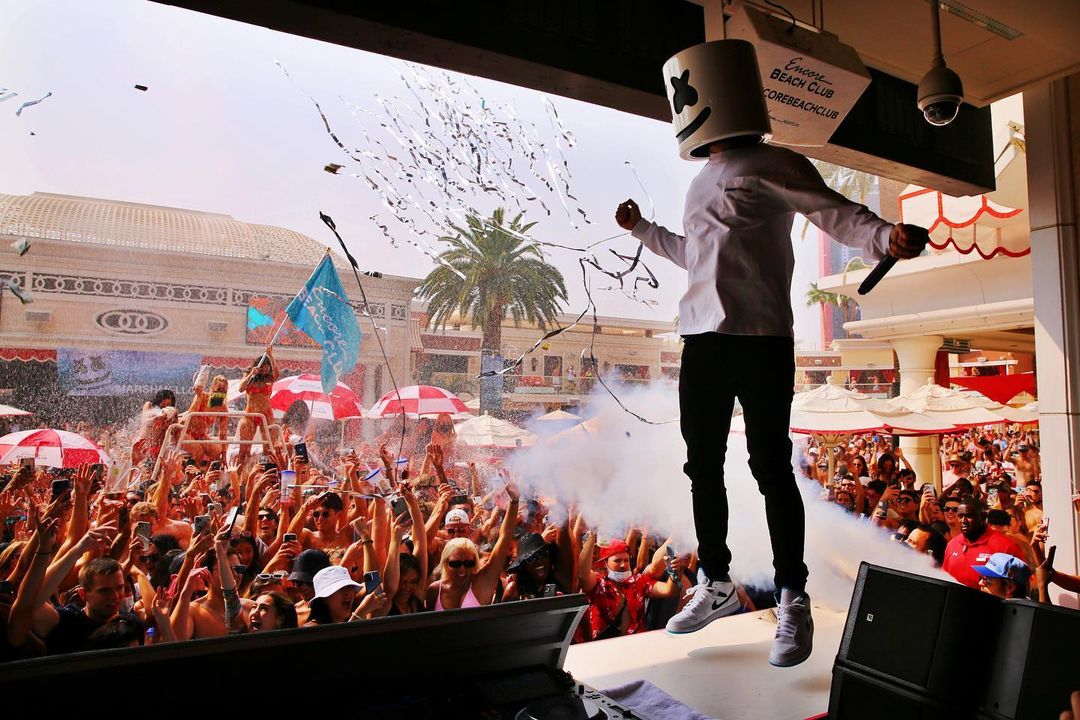 marshmello resident dj at las vegas encore beach club