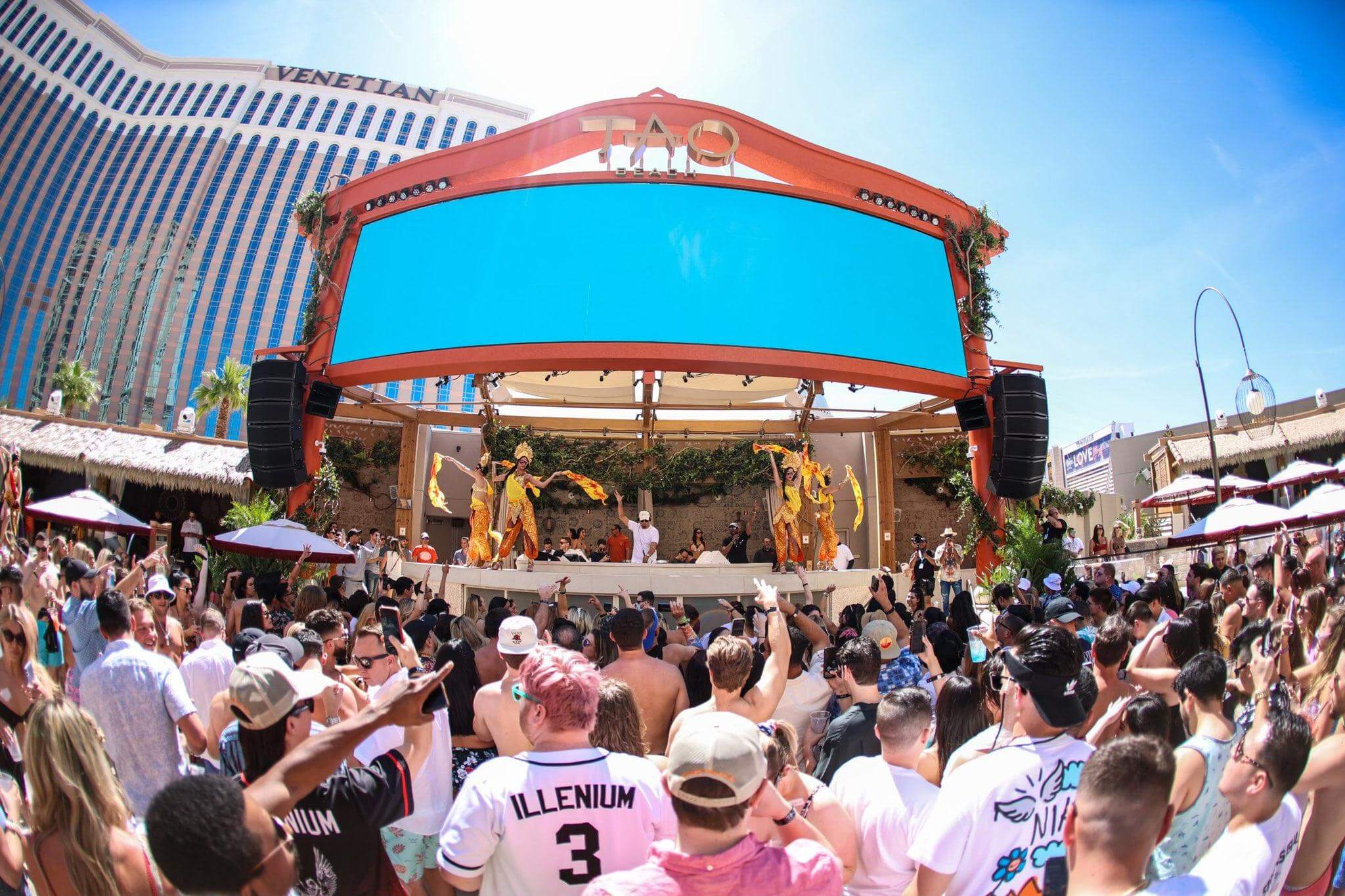 tao beach dayclub vegas dj booth