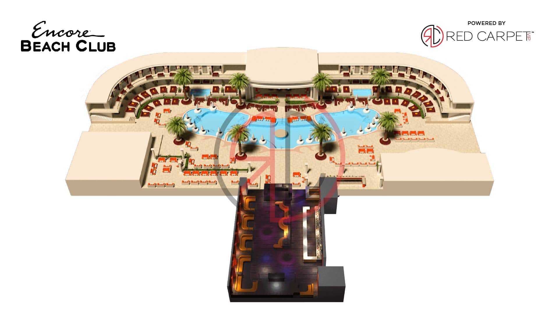 las vegas encore beach club venue map