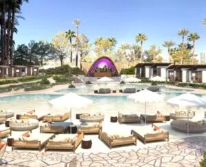 las vegas dayclub elia beach club pool beds and stage thumbnail